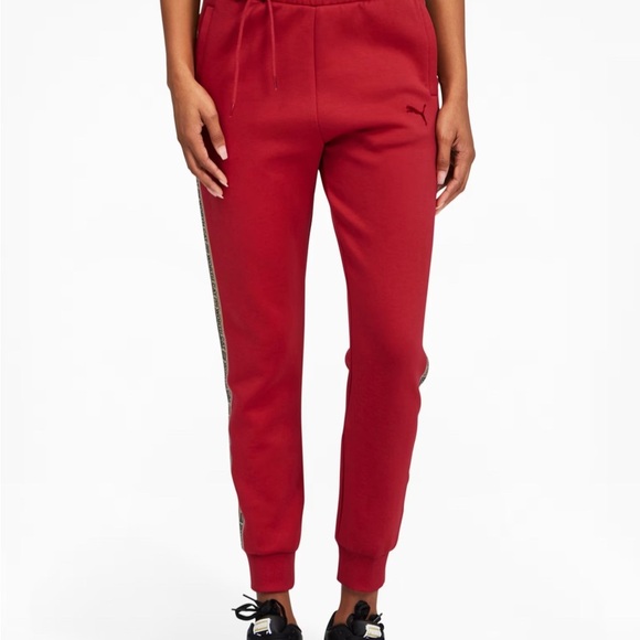PUMA x MICHAEL LAU Women’s Pants Sz Medium Red - Picture 2 of 11